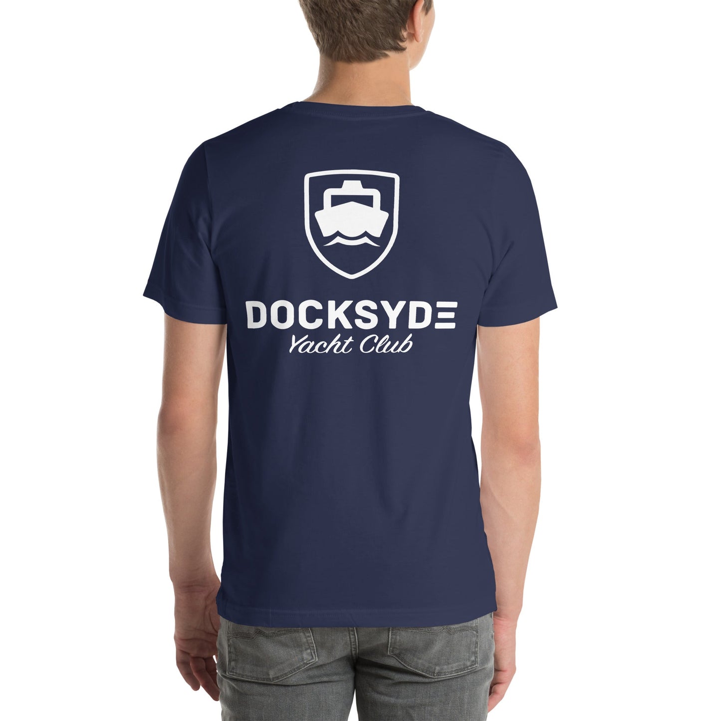 Yacht Club t-shirt (white print) - Docksyde