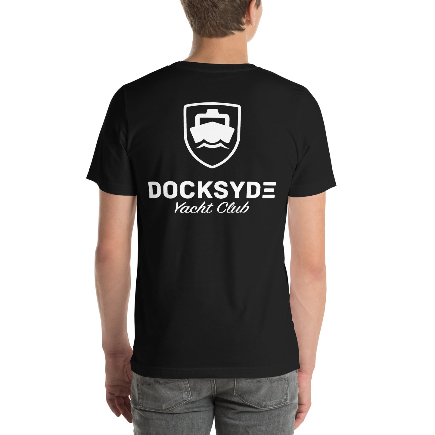 Yacht Club t-shirt (white print) - Docksyde