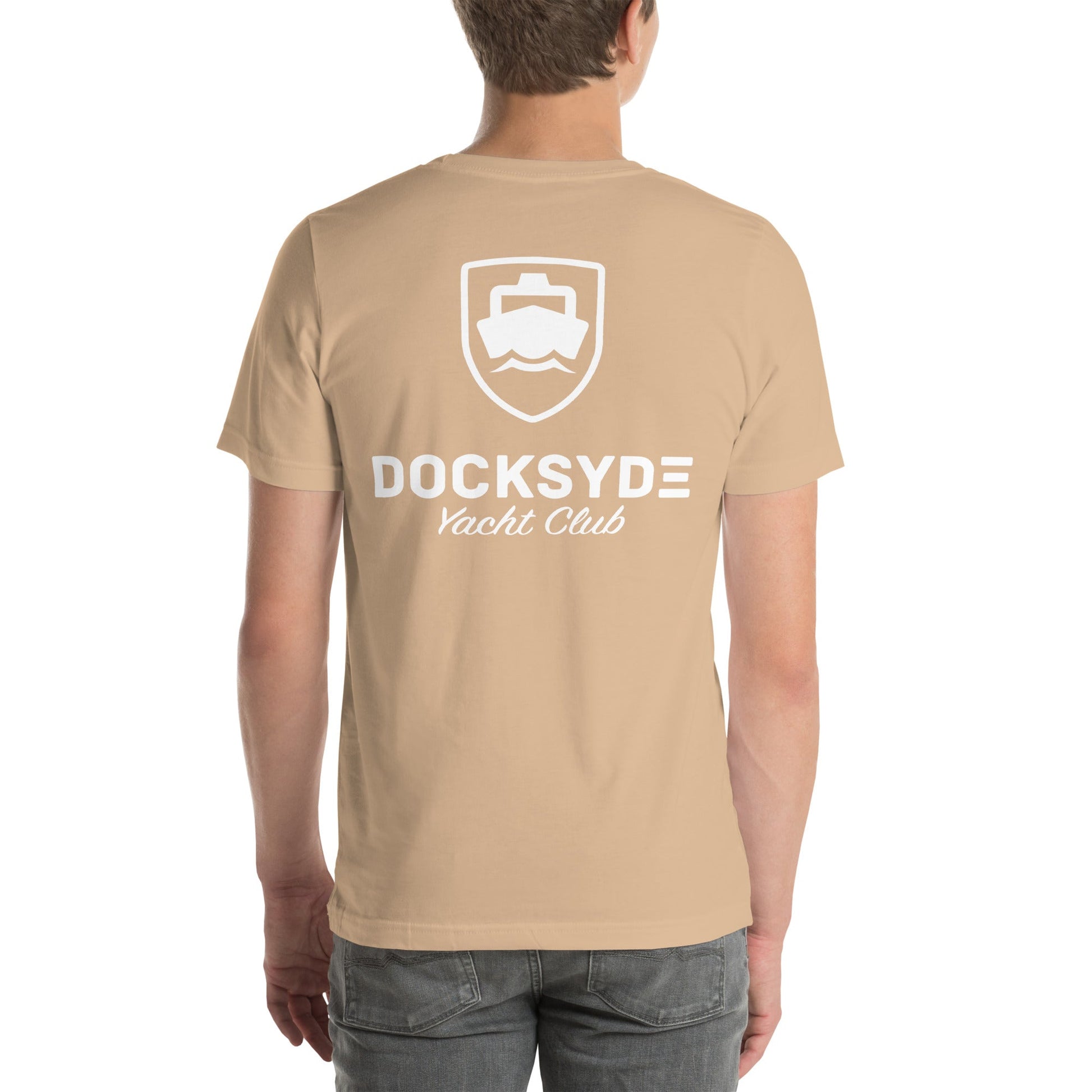 Yacht Club t-shirt (white print) - Docksyde